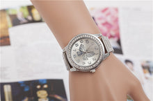 Women Watches Top Famous Brand Luxury Butterfly Rhinestone Stainless Steel Bracelet Watches Female Ladies Quartz Wrist Watch