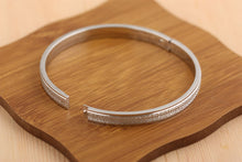 Simple Rose Gold Fashion Punk Luxury Love Bracelets Bangles Grind Arenaceous Frosted Bracelets For Women Men Couple Cool Jewelry
