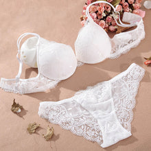 Shitagi Woman Sexy Lingerie Lace Bra Gather Adjustable Intimate Push Up Young Bra And Panty Sets A B C Cup Deep V-neck Underwear