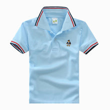 High Quality All-Match Unisex Boy Polo shirts for Kids Summer Toddler Big Boy Tops Girls T shirt Cotton White Blue shirts