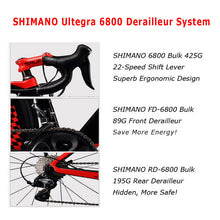 SAVA 700C Road Bike T800 Carbon Fiber Frame Cycling Bicycle SHIMANO Ultegra 6800 22 Speed Bicicleta 88MM Wheelset and 25C Tire