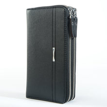 Luxury Brand Business Men Wallets Long PU Leather Cell Phone Clutch Wallet Purse Hand Bag Top Zipper Large Wallet Card Holders