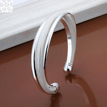 B019 Free Shipping! SGS Test Past Latest Trendy Classic 925 Stamped silver plated jewelry Hot sell Bangle Wholesale Price