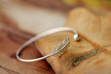 Jisensp New Fashion Hot Sale Women Jewelry Adjustable Open Leaf Bangles for Girls Gifts SYSZ009
