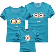 1PCS Cotton Family Matching Outfits Minions T Shirts mother & kids T-shirt Family Clothing Mother And Daughter Clothes