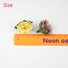 HUADODO 3cm Mini Rose Flower Head Artificial Flowers for Wedding Decoration Ball Craft Fake Flowers 30pieces/lot