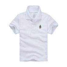 High Quality All-Match Unisex Boy Polo shirts for Kids Summer Toddler Big Boy Tops Girls T shirt Cotton White Blue shirts