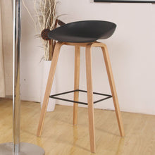 Minimalist Modern Design solid wood pp plastic bar chair northern wind fashion creative denmark counter stool Popular Furniture