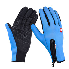 Outdoor Sports Hiking Winter Bicycle Bike Cycling Gloves For Men Women Windstopper Simulated Leather Soft Warm Gloves