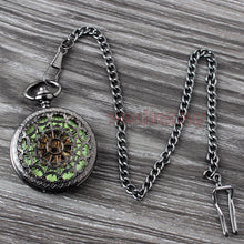 Vintage Classic Steampunk Bronze Pocket Watch Men Auto Stainless Steel Mens Woman mechanical pocket watch for free shipping