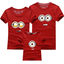 1PCS Cotton Family Matching Outfits Minions T Shirts mother & kids T-shirt Family Clothing Mother And Daughter Clothes