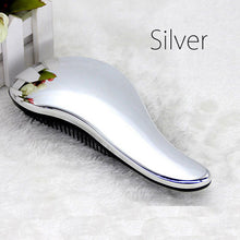 Brainbow 1pc Magic Anti-static Hair Brush Handle Tangle Detangling Comb Shower Electroplate Massage Comb Salon Hair Styling Tool